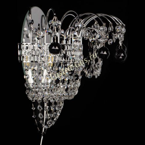 Бра Агата №3 черная в Саратове Гусь Хрустальный