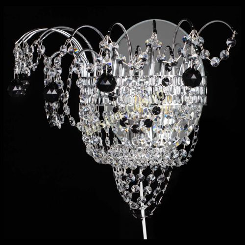 Бра Агата №3 черная в Саратове Гусь Хрустальный