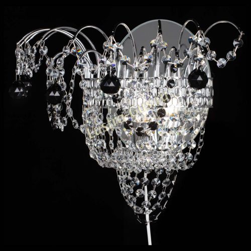 Бра Агата №3 черная в Саратове Гусь Хрустальный