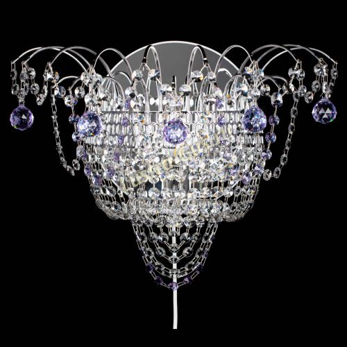 Бра Агата №3 фиолетовая в Саратове Гусь Хрустальный