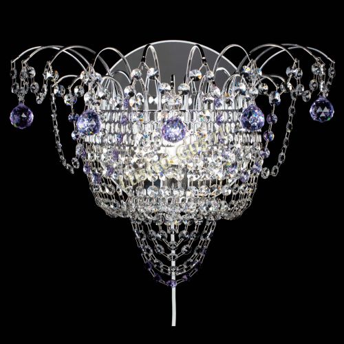 Бра Агата №3 фиолетовая в Саратове Гусь Хрустальный