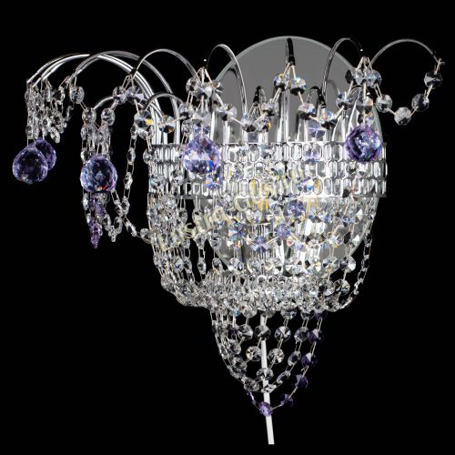 Бра Агата №3 фиолетовая в Саратове Гусь Хрустальный