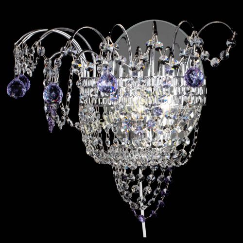 Бра Агата №3 фиолетовая в Саратове Гусь Хрустальный