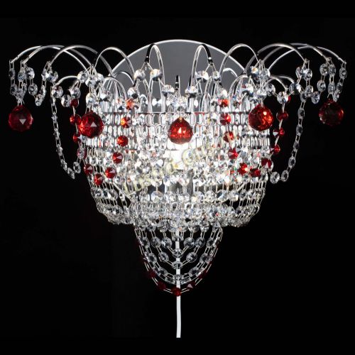 Бра Агата №3 красная в Саратове Гусь Хрустальный
