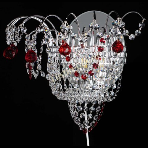Бра Агата №3 красная в Саратове Гусь Хрустальный