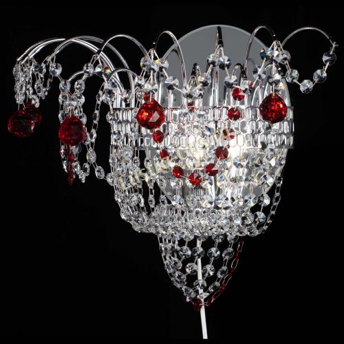 Бра Агата №3 красная в Саратове Гусь Хрустальный