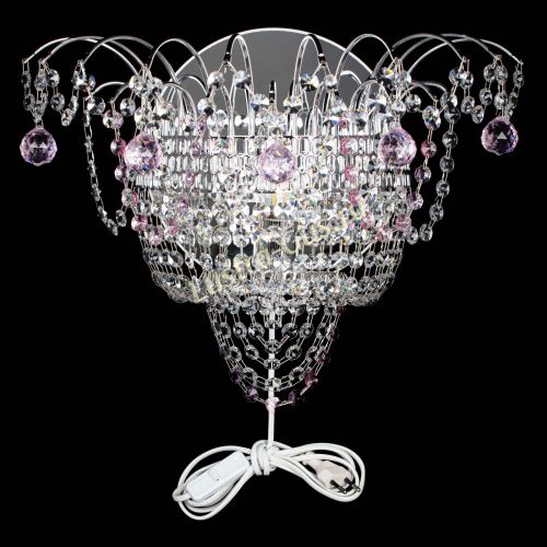 Бра Агата №3 розовая в Саратове Гусь Хрустальный