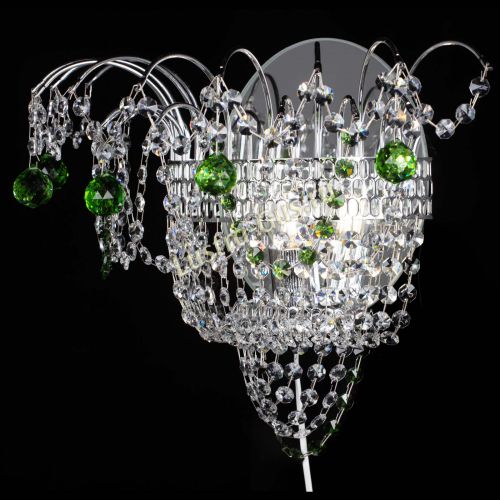 Бра Агата №3 зеленая в Саратове Гусь Хрустальный