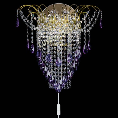 Бра Агата №4 под бронзу Фиолетовая в Саратове Гусь Хрустальный