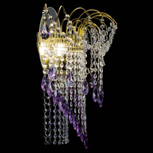 Бра Агата №4 под бронзу Фиолетовая в Саратове Гусь Хрустальный