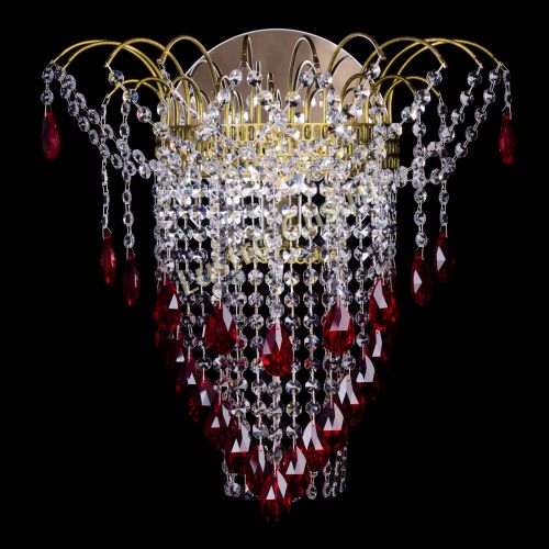 Бра Агата №4 под бронзу Красная в Саратове Гусь Хрустальный