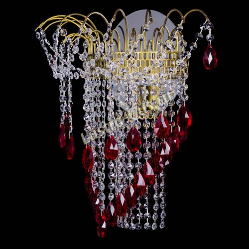 Бра Агата №4 под бронзу Красная в Саратове Гусь Хрустальный