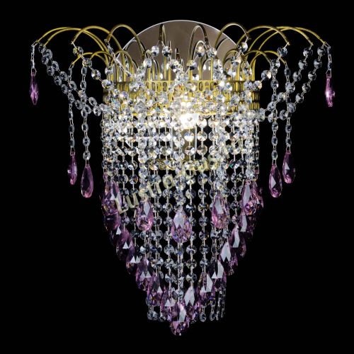 Бра Агата №4 под бронзу Розовая в Саратове Гусь Хрустальный