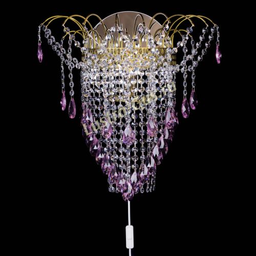 Бра Агата №4 под бронзу Розовая в Саратове Гусь Хрустальный