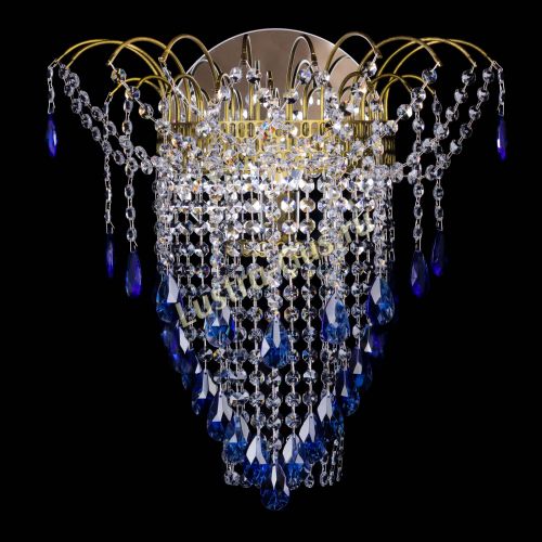 Бра Агата №4 под бронзу Синяя в Саратове Гусь Хрустальный