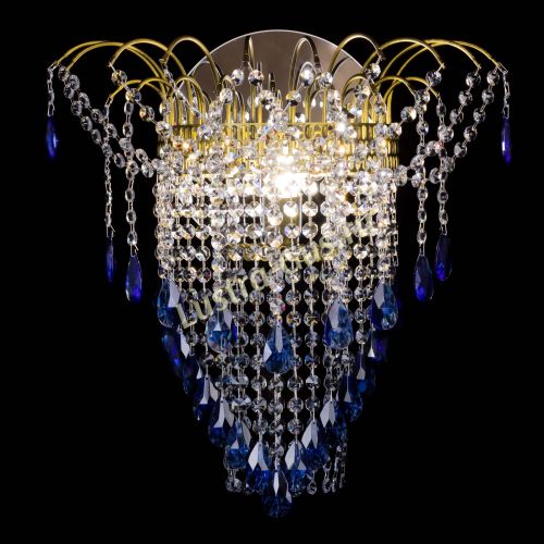 Бра Агата №4 под бронзу Синяя в Саратове Гусь Хрустальный