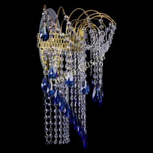 Бра Агата №4 под бронзу Синяя в Саратове Гусь Хрустальный