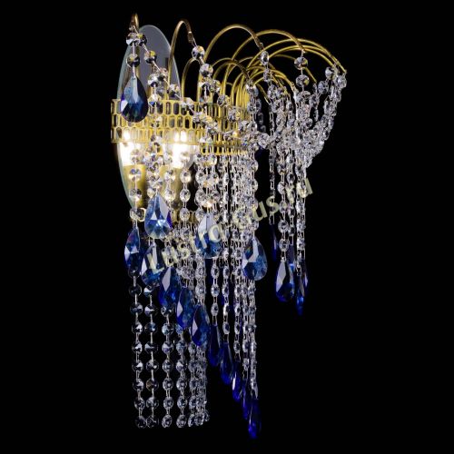 Бра Агата №4 под бронзу Синяя в Саратове Гусь Хрустальный