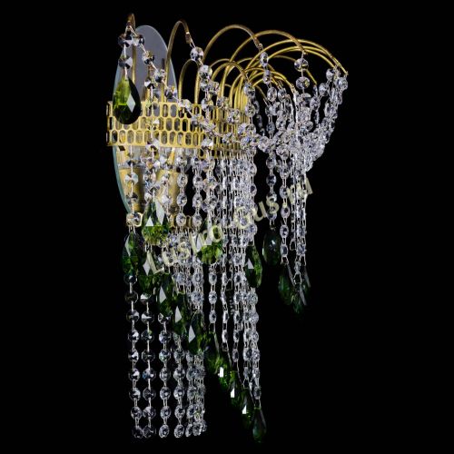 Бра Агата №4 под бронзу Зеленая в Саратове Гусь Хрустальный