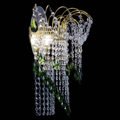 Бра Агата №4 под бронзу Зеленая в Саратове Гусь Хрустальный