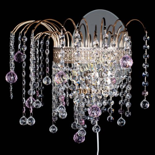 Бра Агата Венеция шар розовая в Саратове Гусь Хрустальный