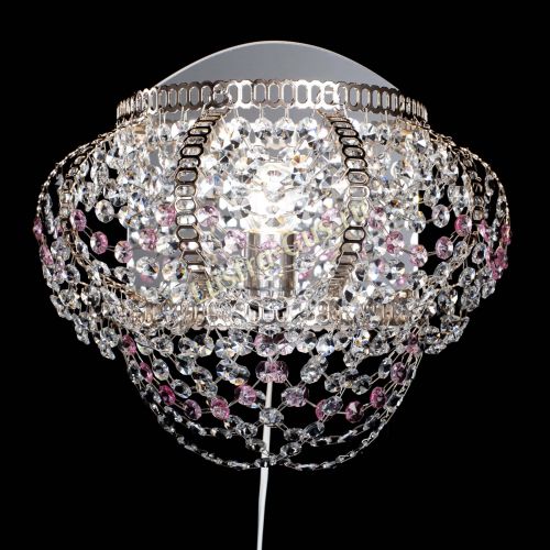 Бра Альфа №1 розовая в Саратове Гусь Хрустальный