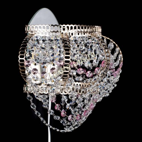 Бра Альфа №1 розовая в Саратове Гусь Хрустальный