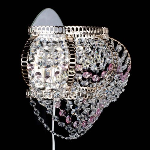 Бра Альфа №1 розовая в Саратове Гусь Хрустальный