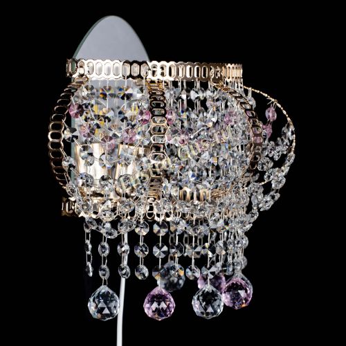 Бра Альфа №2 розовая в Саратове Гусь Хрустальный