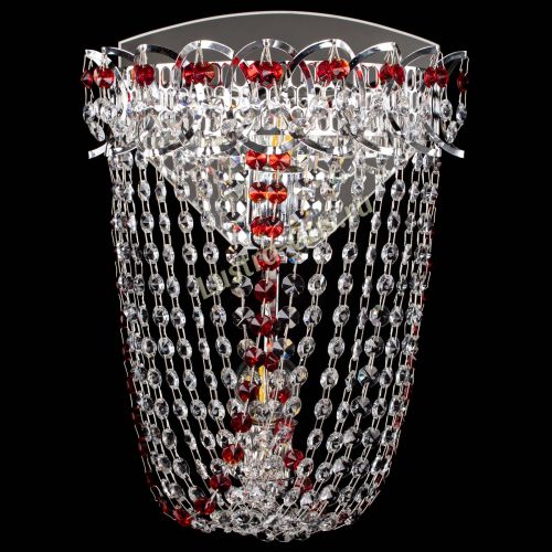 Бра Астра ажур №2 красная в Саратове Гусь Хрустальный