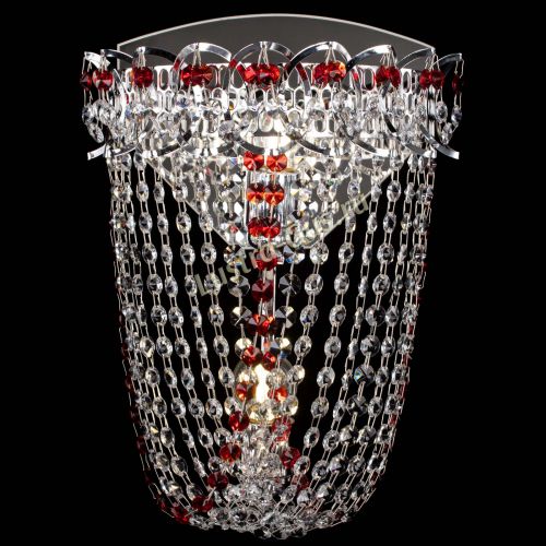 Бра Астра ажур №2 красная в Саратове Гусь Хрустальный