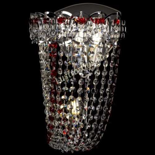 Бра Астра ажур №2 красная в Саратове Гусь Хрустальный