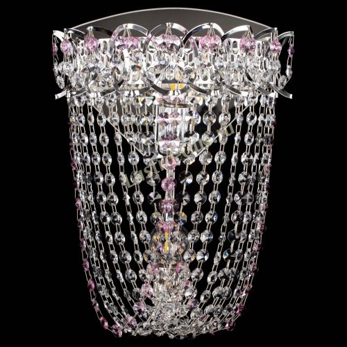 Бра Астра ажур №2 розовая в Саратове Гусь Хрустальный