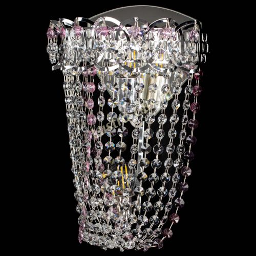 Бра Астра ажур №2 розовая в Саратове Гусь Хрустальный