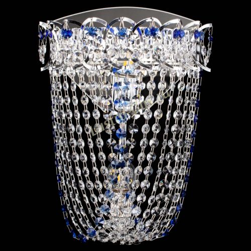 Бра Астра ажур №2 синяя в Саратове Гусь Хрустальный