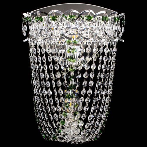 Бра Астра ажур №2 зеленая в Саратове Гусь Хрустальный