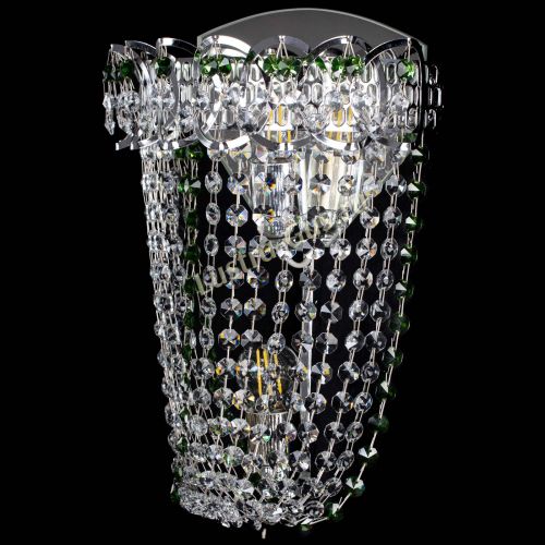 Бра Астра ажур №2 зеленая в Саратове Гусь Хрустальный