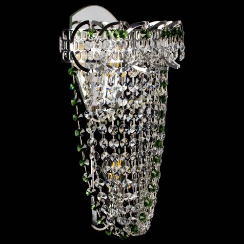 Бра Астра ажур №2 зеленая в Саратове Гусь Хрустальный