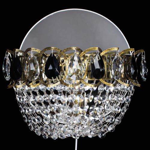 Бра Астра ажур под бронзу черная в Саратове Гусь Хрустальный