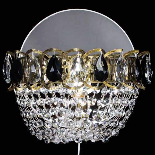 Бра Астра ажур под бронзу черная в Саратове Гусь Хрустальный