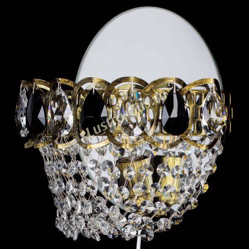 Бра Астра ажур под бронзу черная в Саратове Гусь Хрустальный