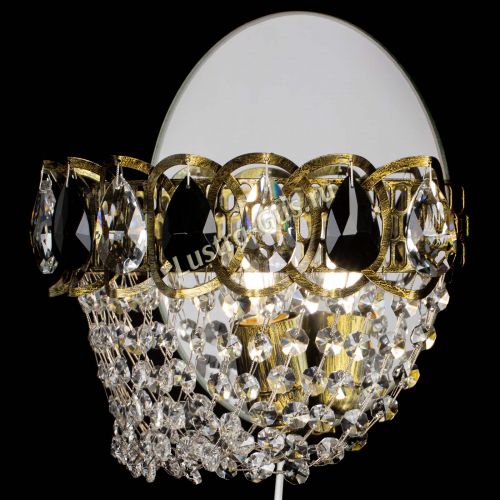 Бра Астра ажур под бронзу черная в Саратове Гусь Хрустальный