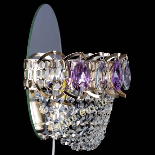 Бра Астра ажур фиолетовая в Саратове Гусь Хрустальный