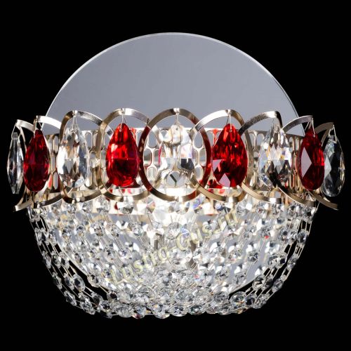 Бра Астра ажур красная в Саратове Гусь Хрустальный