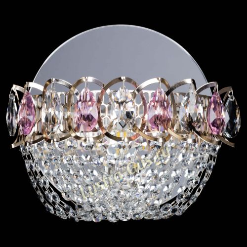 Бра Астра ажур розовая в Саратове Гусь Хрустальный