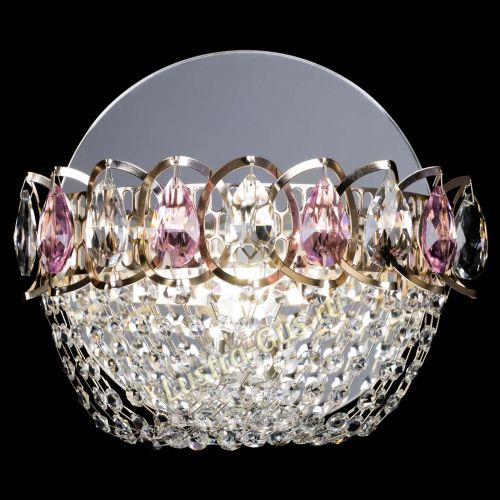 Бра Астра ажур розовая в Саратове Гусь Хрустальный