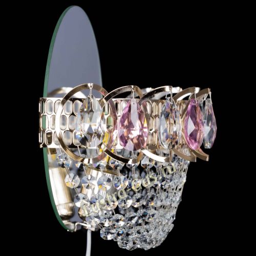 Бра Астра ажур розовая в Саратове Гусь Хрустальный