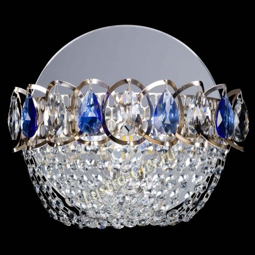 Бра Астра ажур синяя в Саратове Гусь Хрустальный