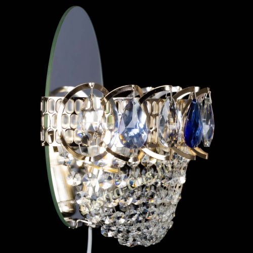 Бра Астра ажур синяя в Саратове Гусь Хрустальный