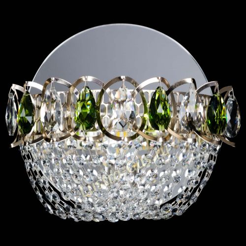 Бра Астра ажур зеленая в Саратове Гусь Хрустальный